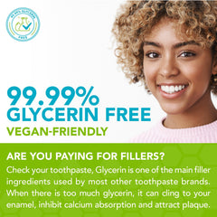 Sea salt and gum support in toothpaste formula