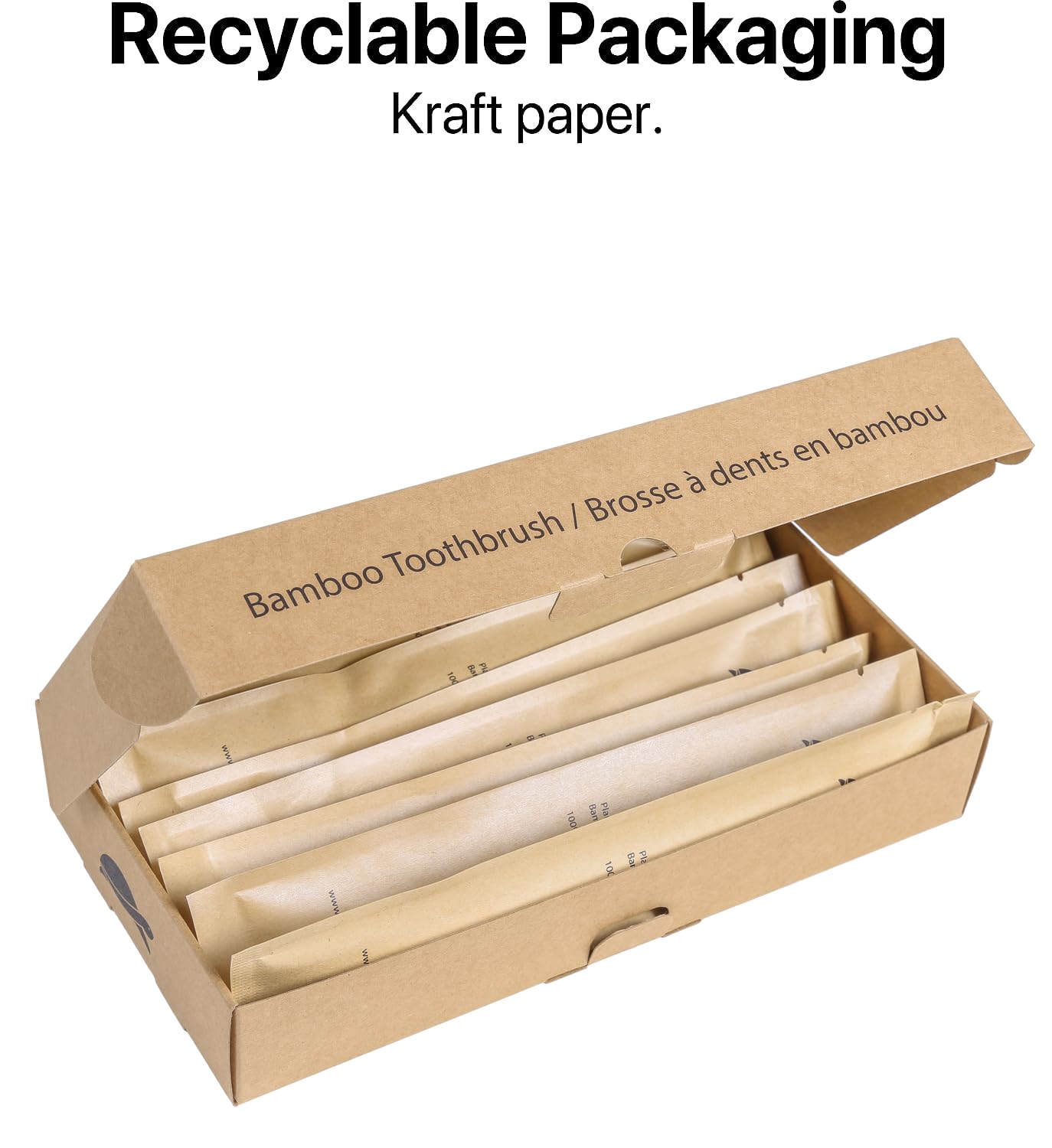 Aqua-coated Kraft paper packaging for Sea Turtle toothbrushes