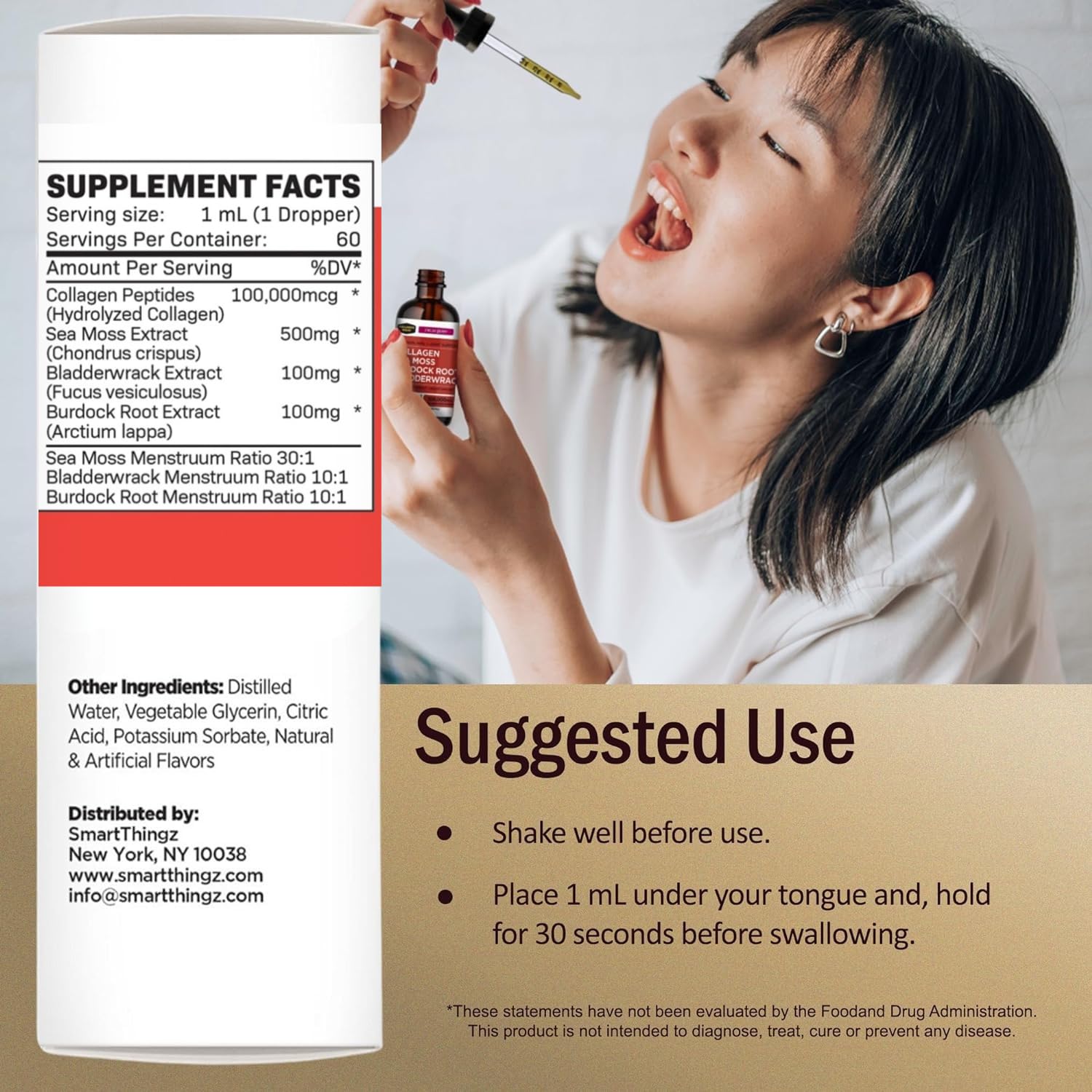 Ingredients: sea moss, burdock root, bladderwrack