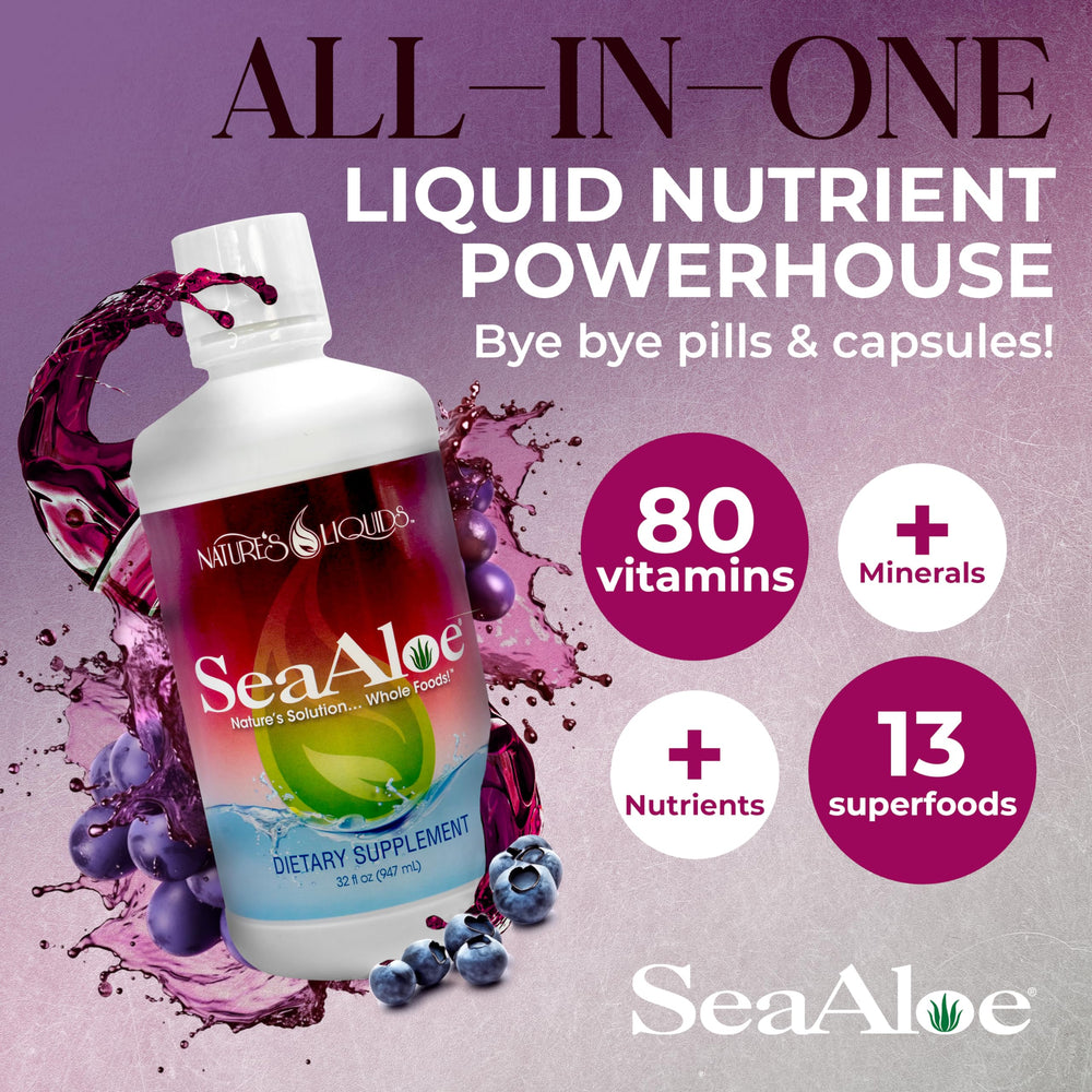 SeaAloe bottle side view
