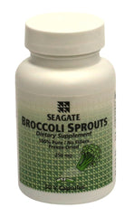 Seagate Broccoli Sprouts 250 mg capsules bottle with 50 capsules