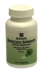 Seagate Broccoli Sprouts 250 mg bottle label
