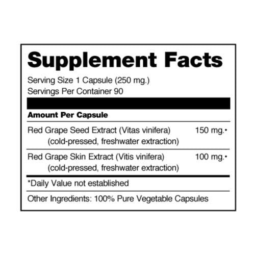 Seagate Grape Seed Extract 250mg capsules - package