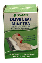 Seagate Olive Leaf Herbal Mint Tea - 24-count box