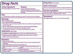 Seagate Olive Leaf Throat Spray 2-Pack Raspberry-Spearmint back label