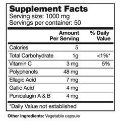 Close-up of Seagate Pomegranate 500 mg 100 Capsules bottle with capsules