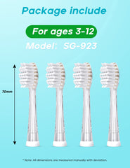 Soft nylon bristles and rounded tip for gentle brushing
