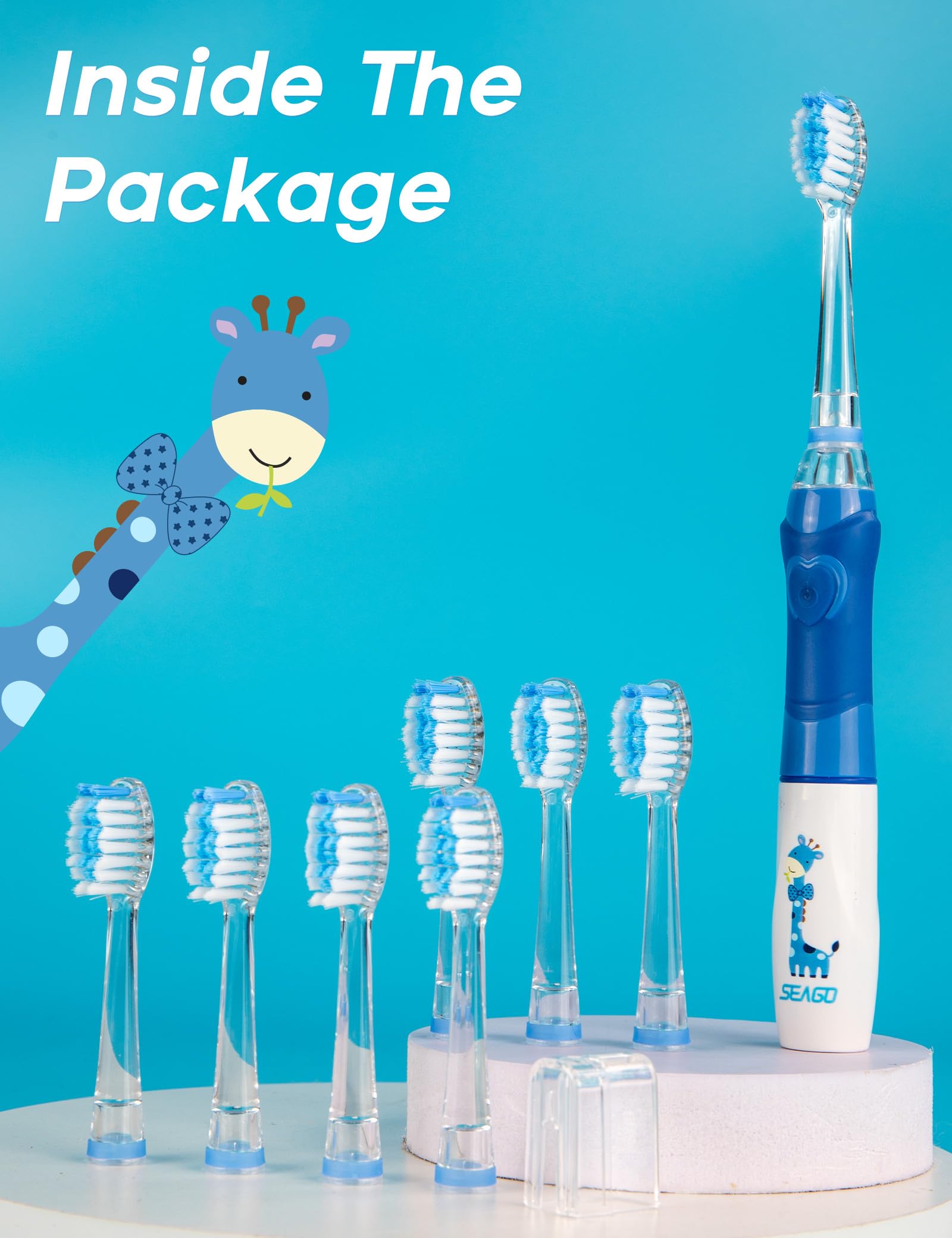 IPX7 waterproof SEAGO kids toothbrush