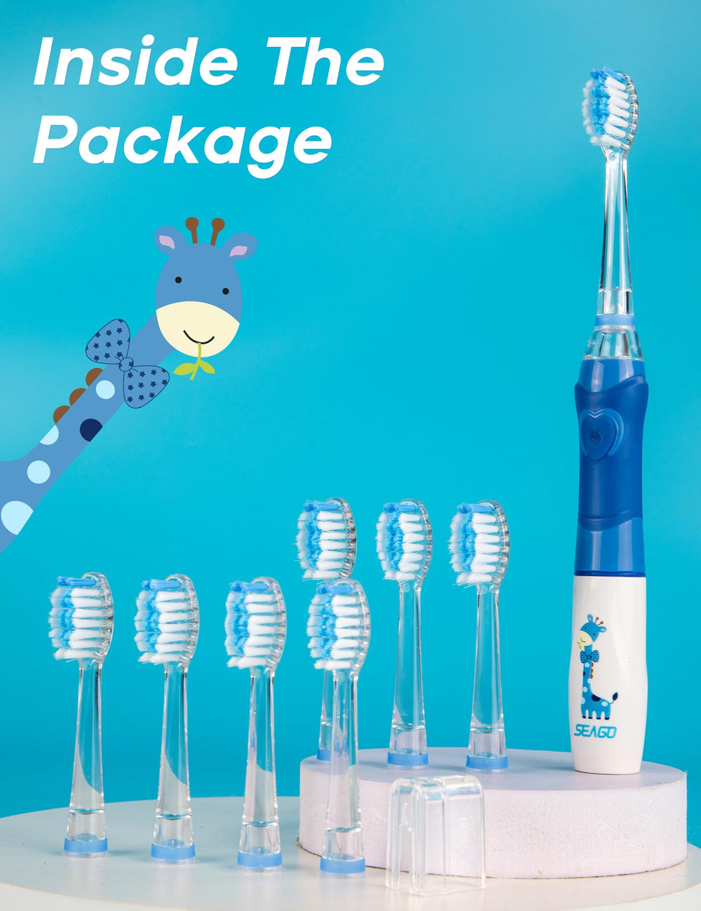 IPX7 waterproof SEAGO kids toothbrush