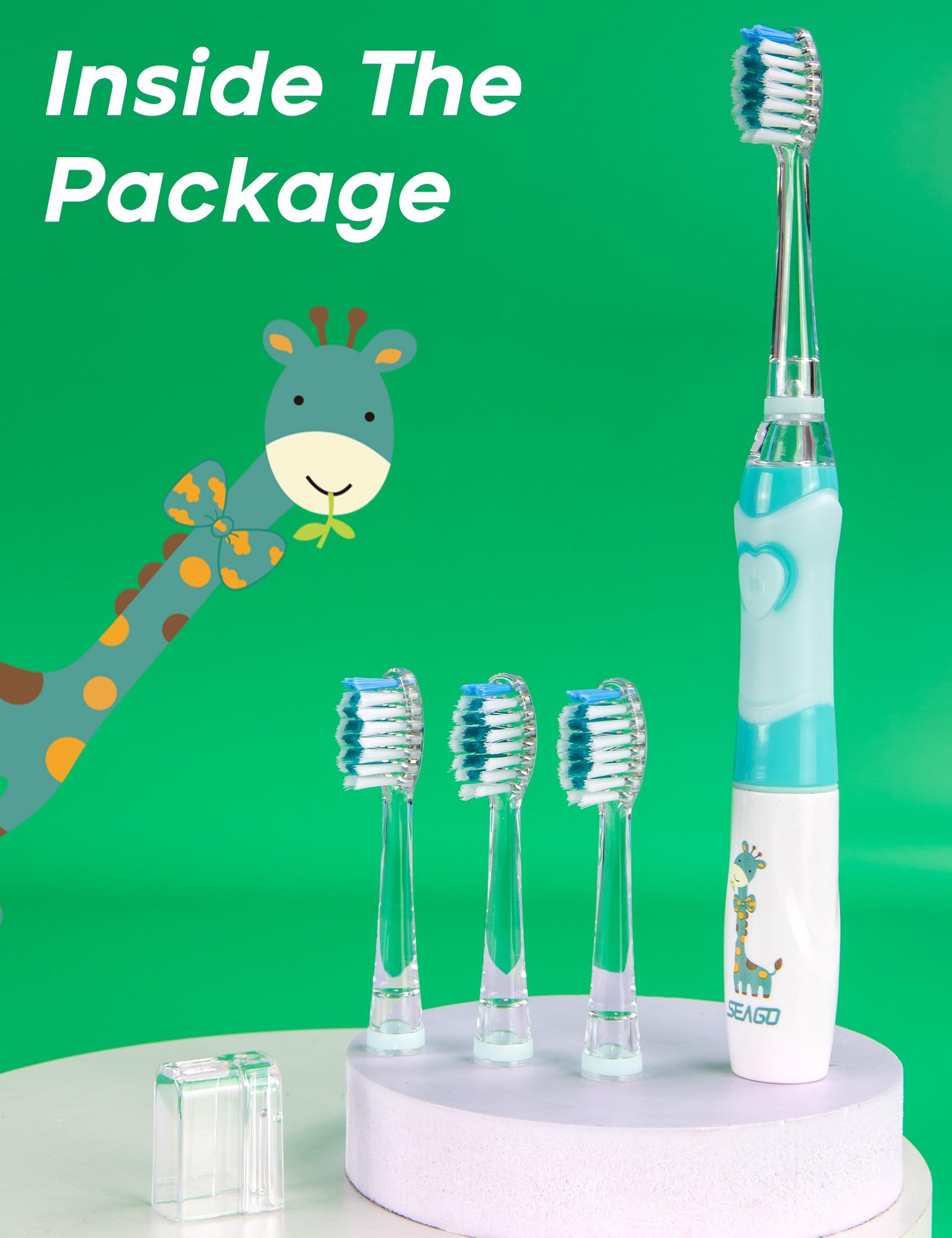 Green color and kid-friendly design for ages 4-12