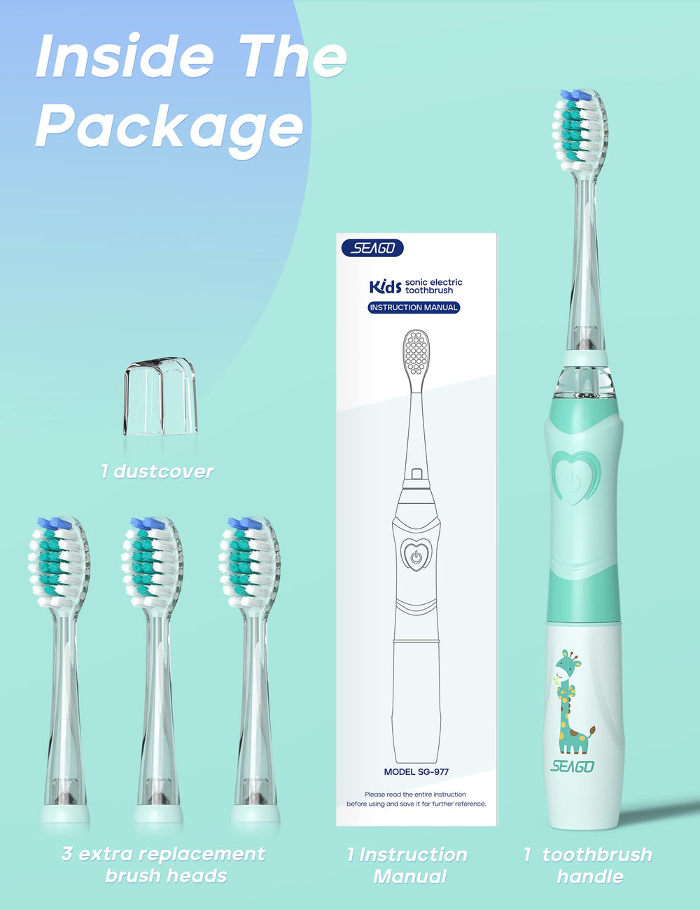 IPX7 waterproof illustration for SEAGO SG-977