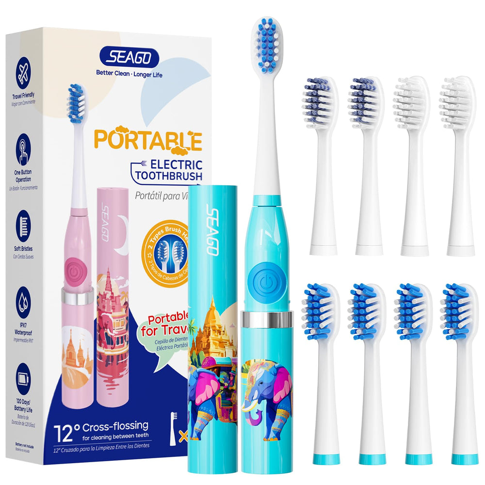 SEAGO SG-505 travel toothbrush – compact portable design