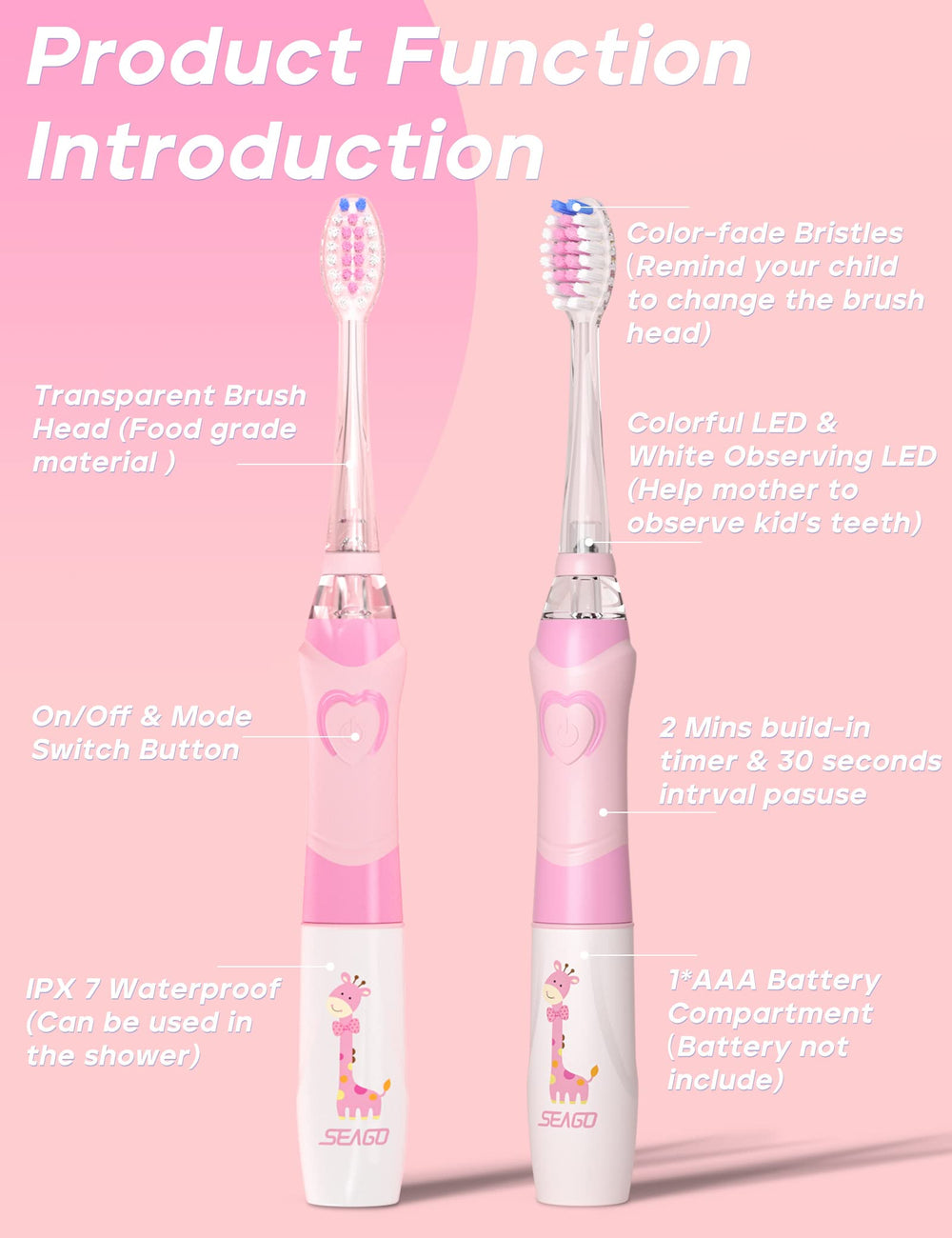 Protective bristle cover for SG-977 toothbrush