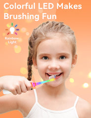 Side view of SEAGO SG-977 kids toothbrush showing shape
