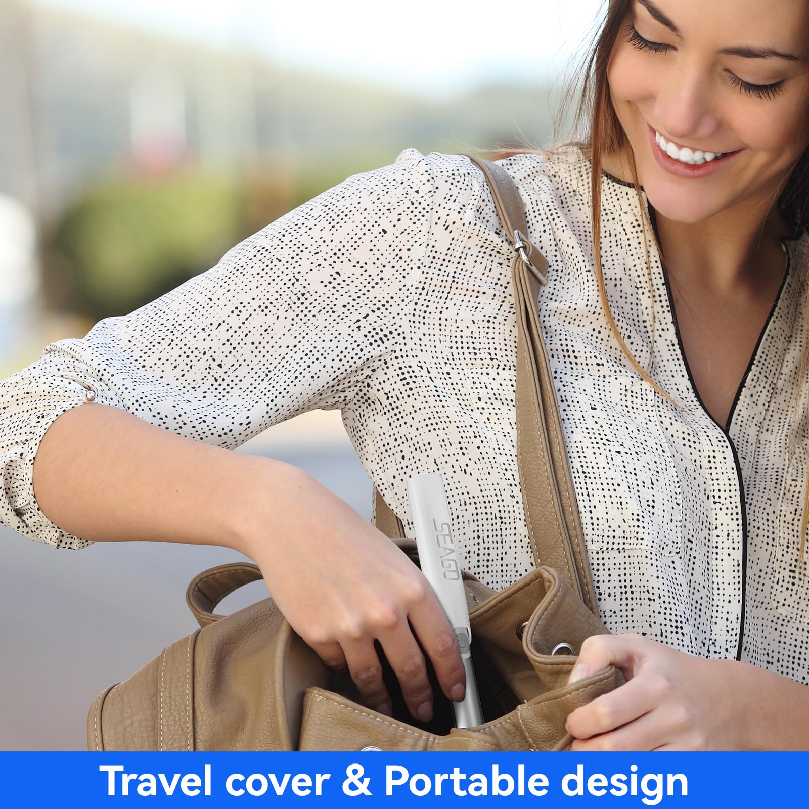 Compact travel kit with case and stand for on-the-go use