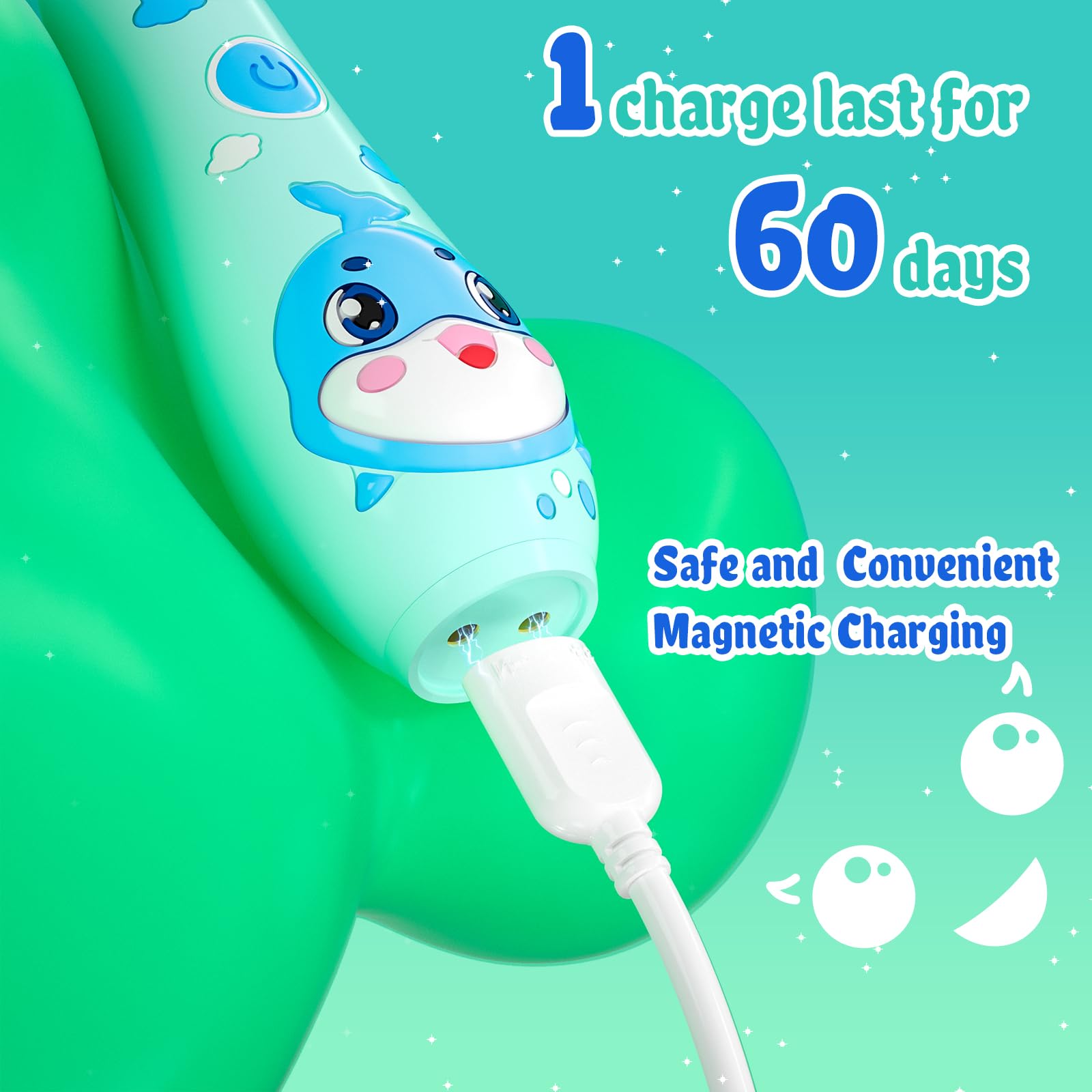 2-minute smart timer display on toothbrush