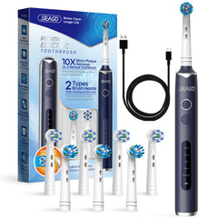 SEAGO SG-2603 blue rotating electric toothbrush main view