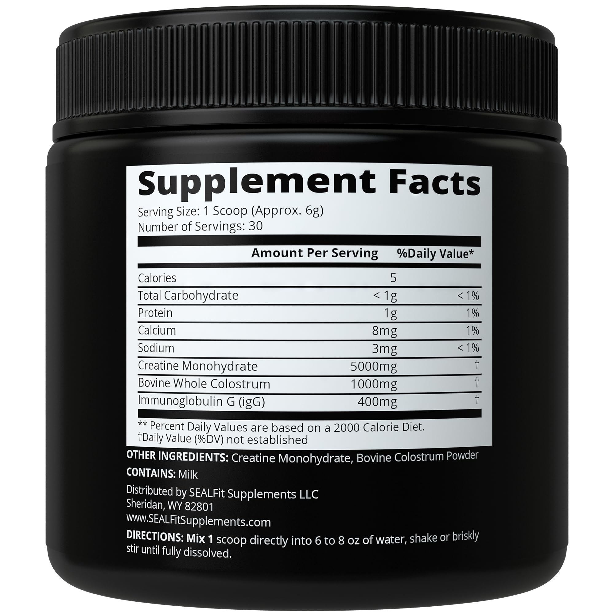 Grass-fed bovine colostrum ingredient detail