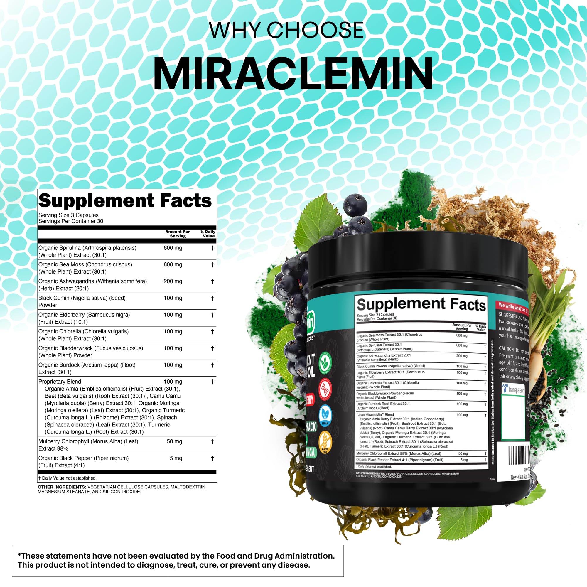 Seamoss Immune Support with Elderberry, Turmeric, Amla & Acerola