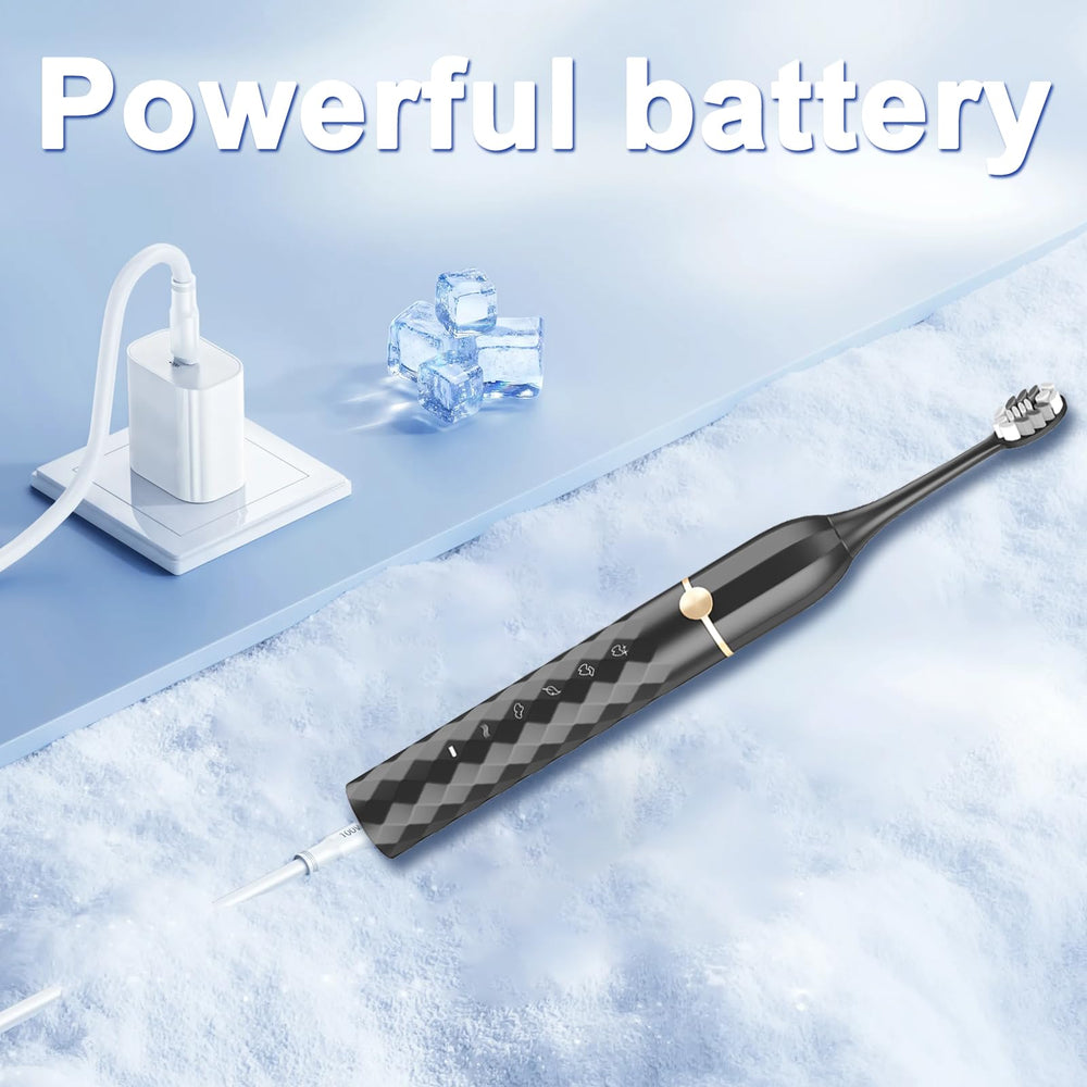 Lifestyle image of Seapeoa toothbrush in bathroom setting