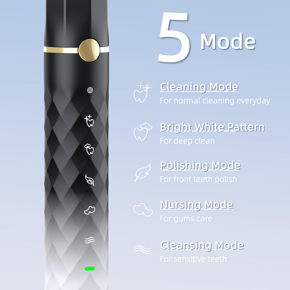 Five brushing modes on Seapeoa electric toothbrush