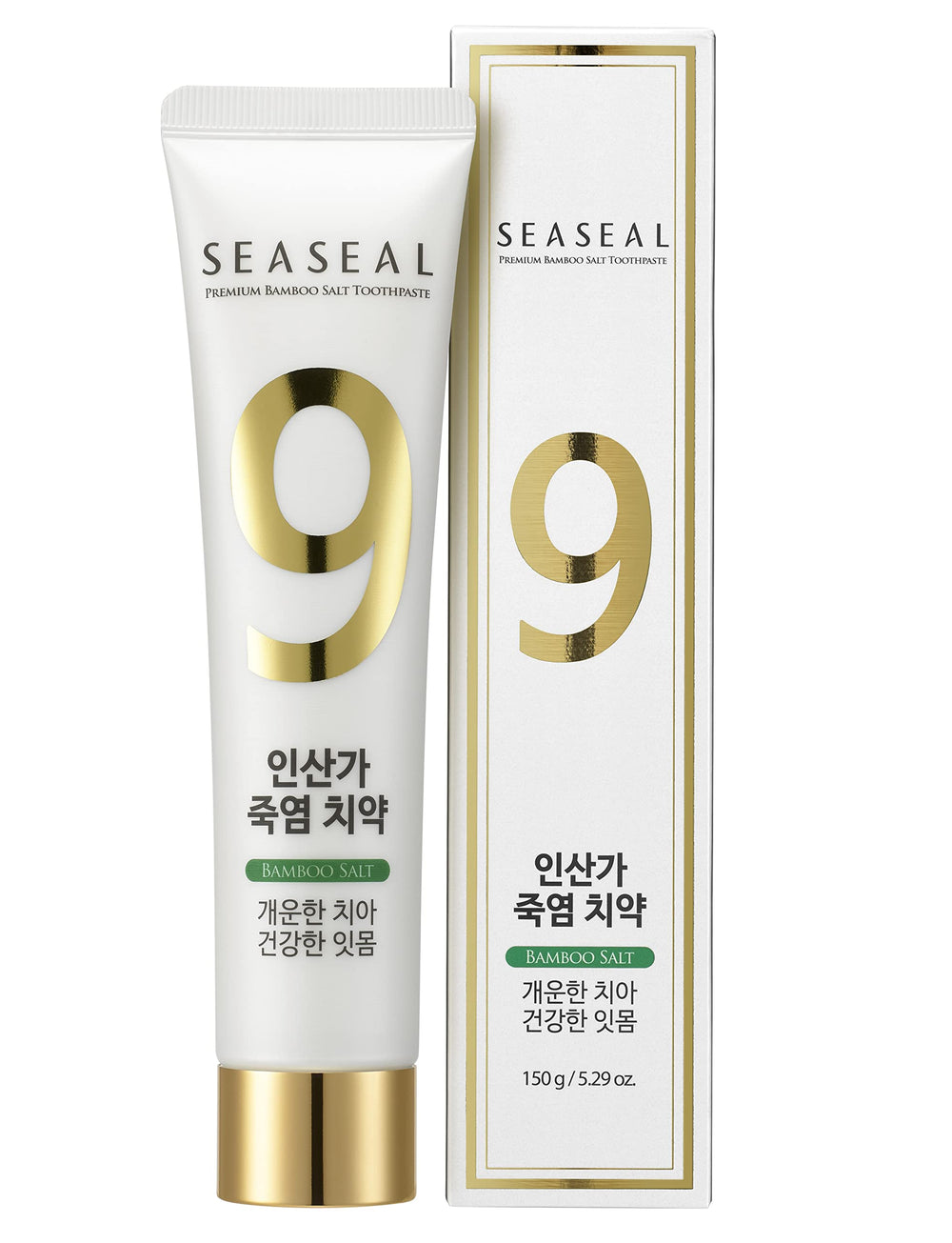 Seaseal Bamboo Salt Toothpaste tube with packaging
