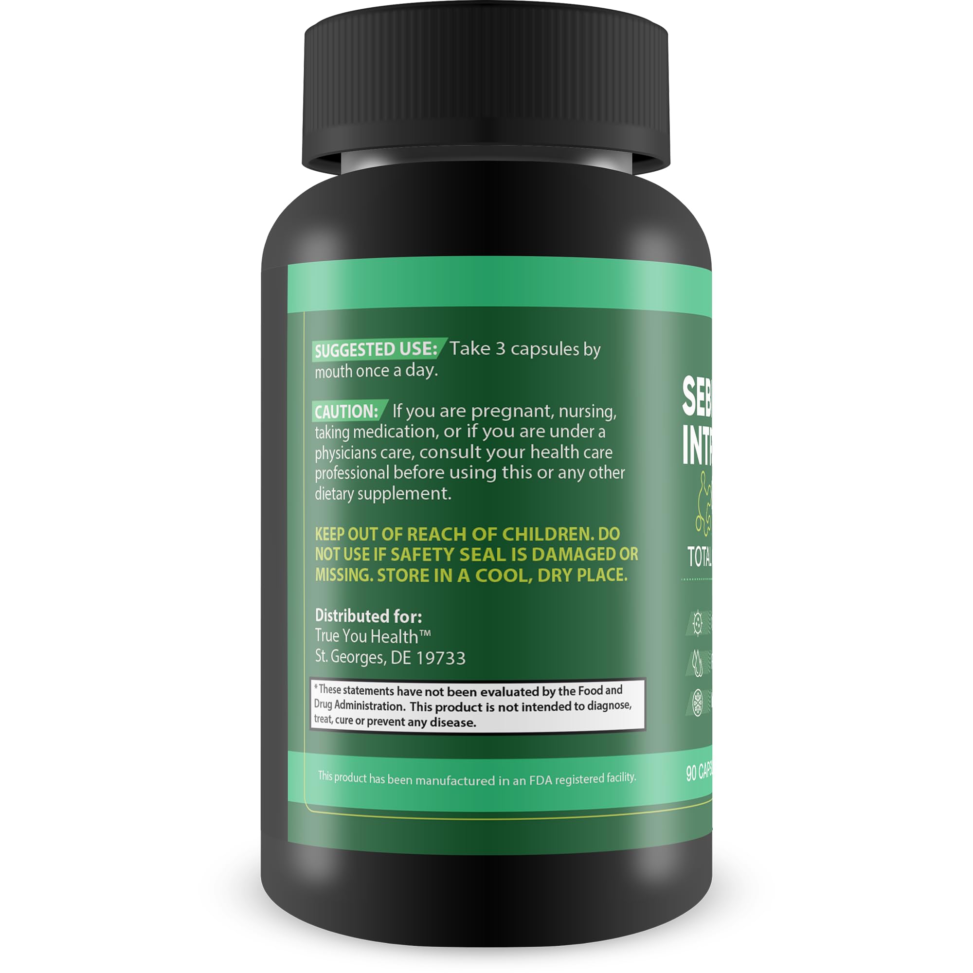 Label of Sebi Intracellular Cleanse bottle
