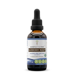 2 oz Secrets of the Tribe Barberry Root bottle with USDA Organic label