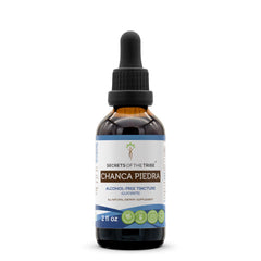 Bottle of Secrets of the Tribe Chanca Piedra Alcohol-Free Tincture 2 FL OZ