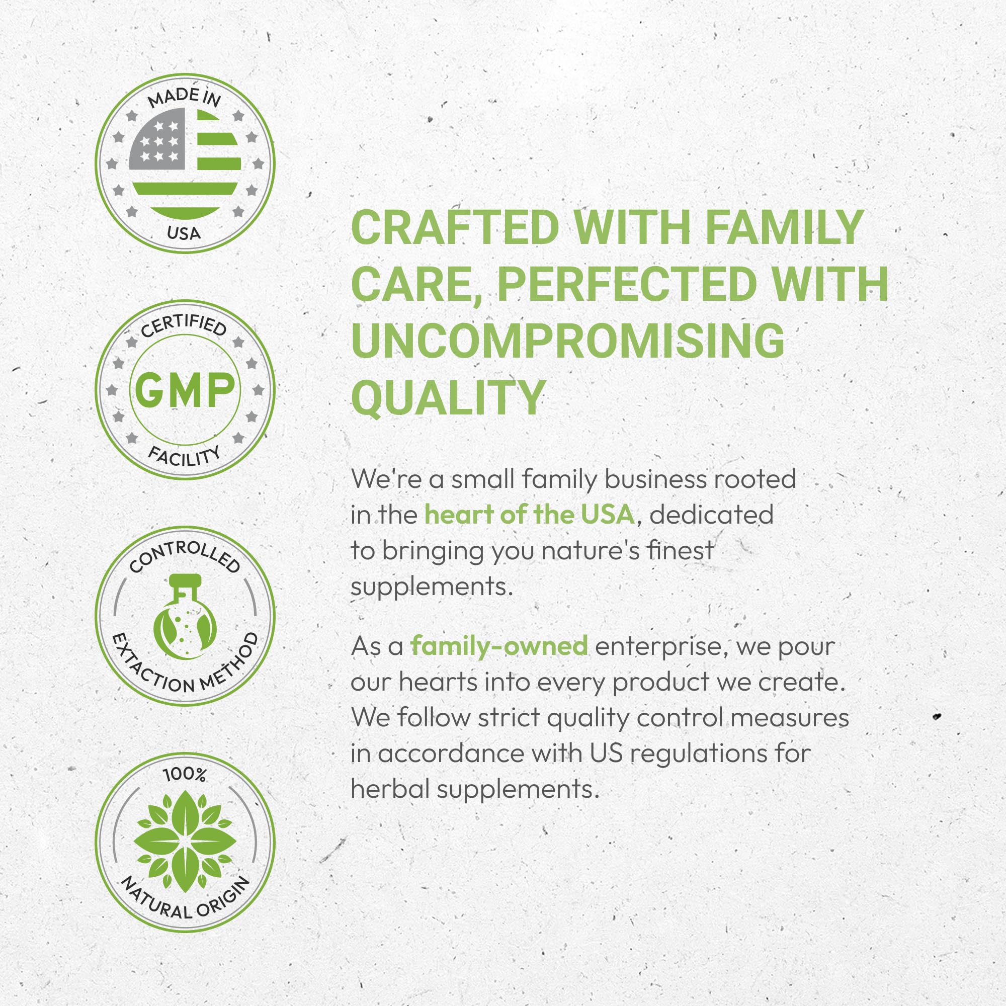 USA-made label and high-potency extraction process