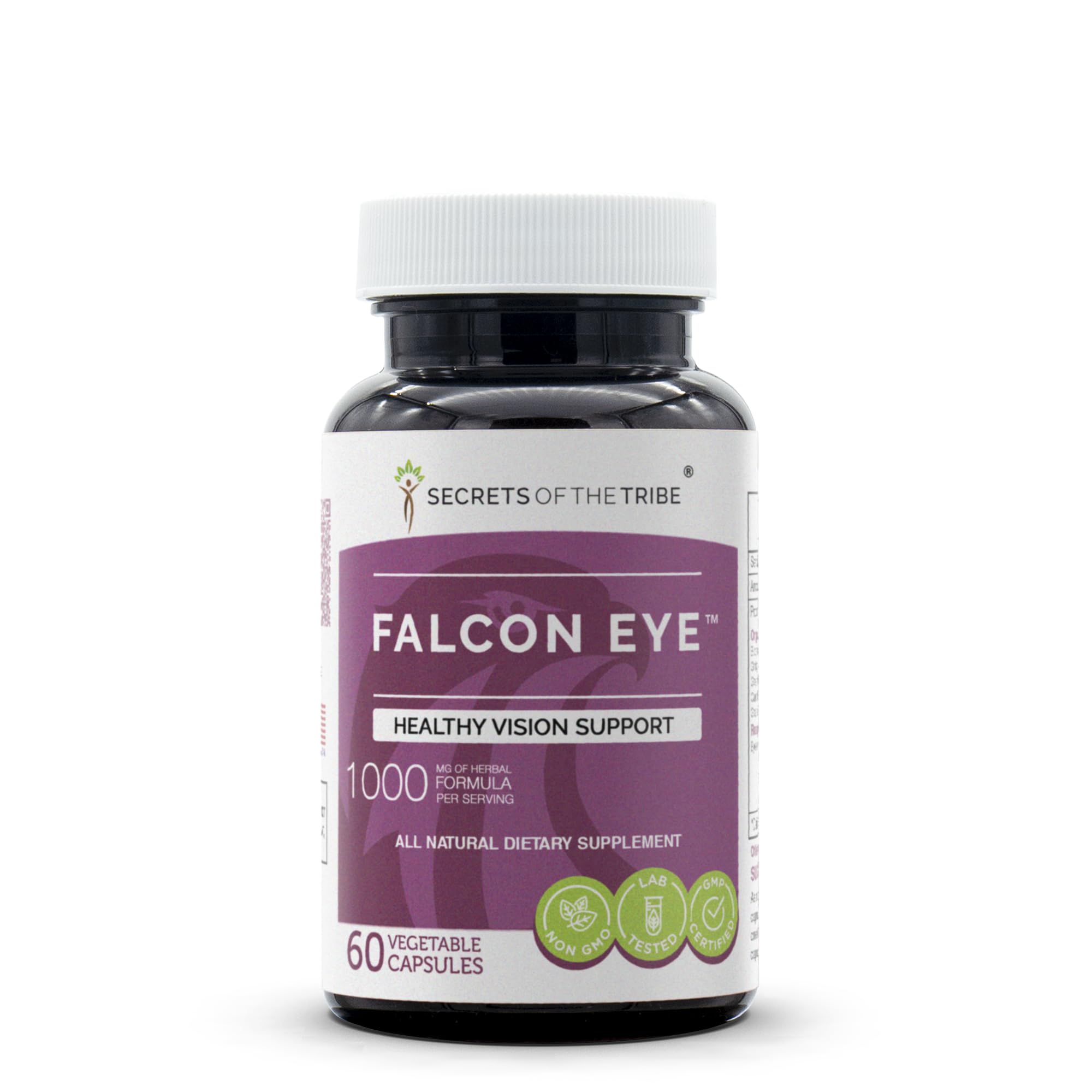 Bottle of Secrets of the Tribe Falcon Eye 60 capsules