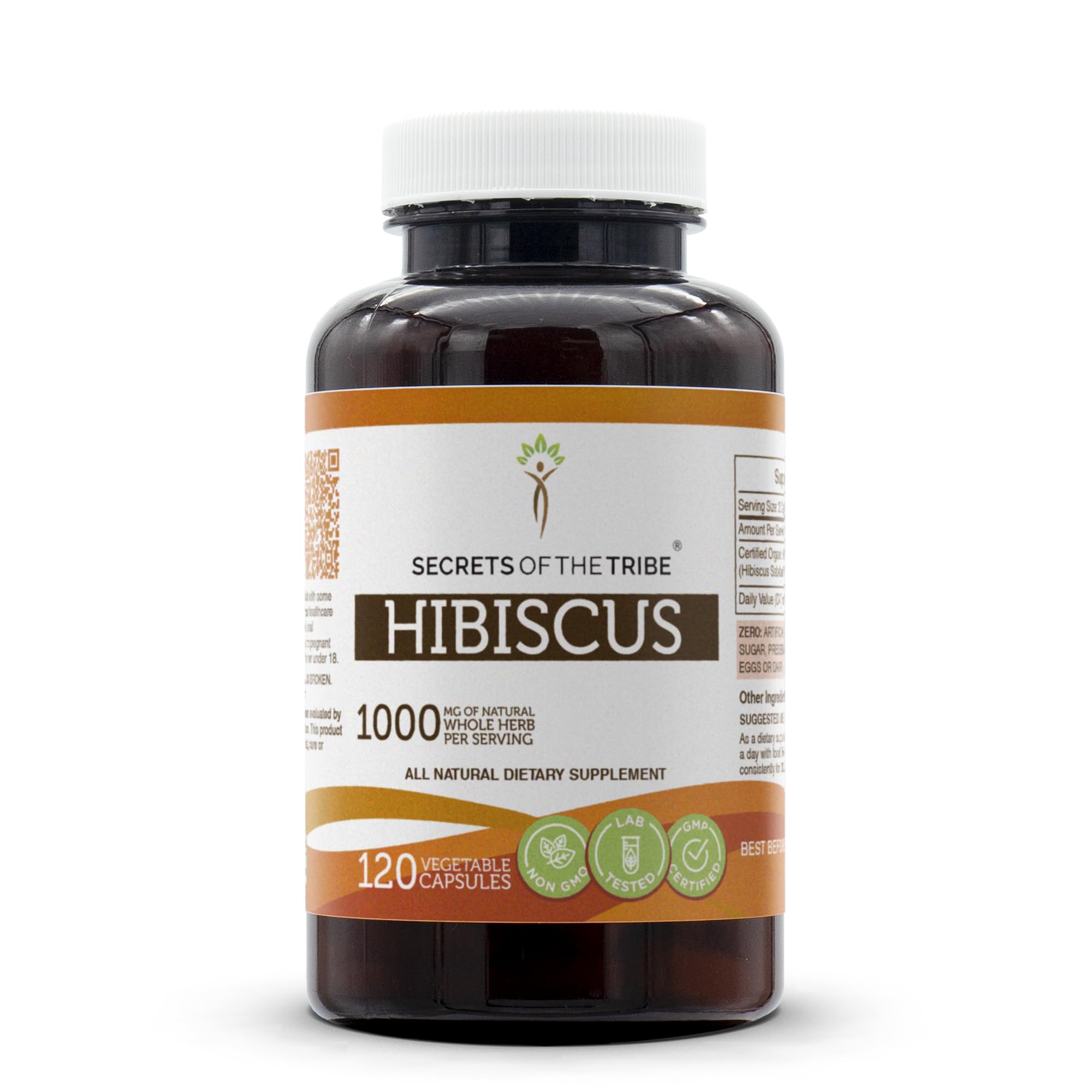 Bottle of Secrets of the Tribe Hibiscus 120 Capsules