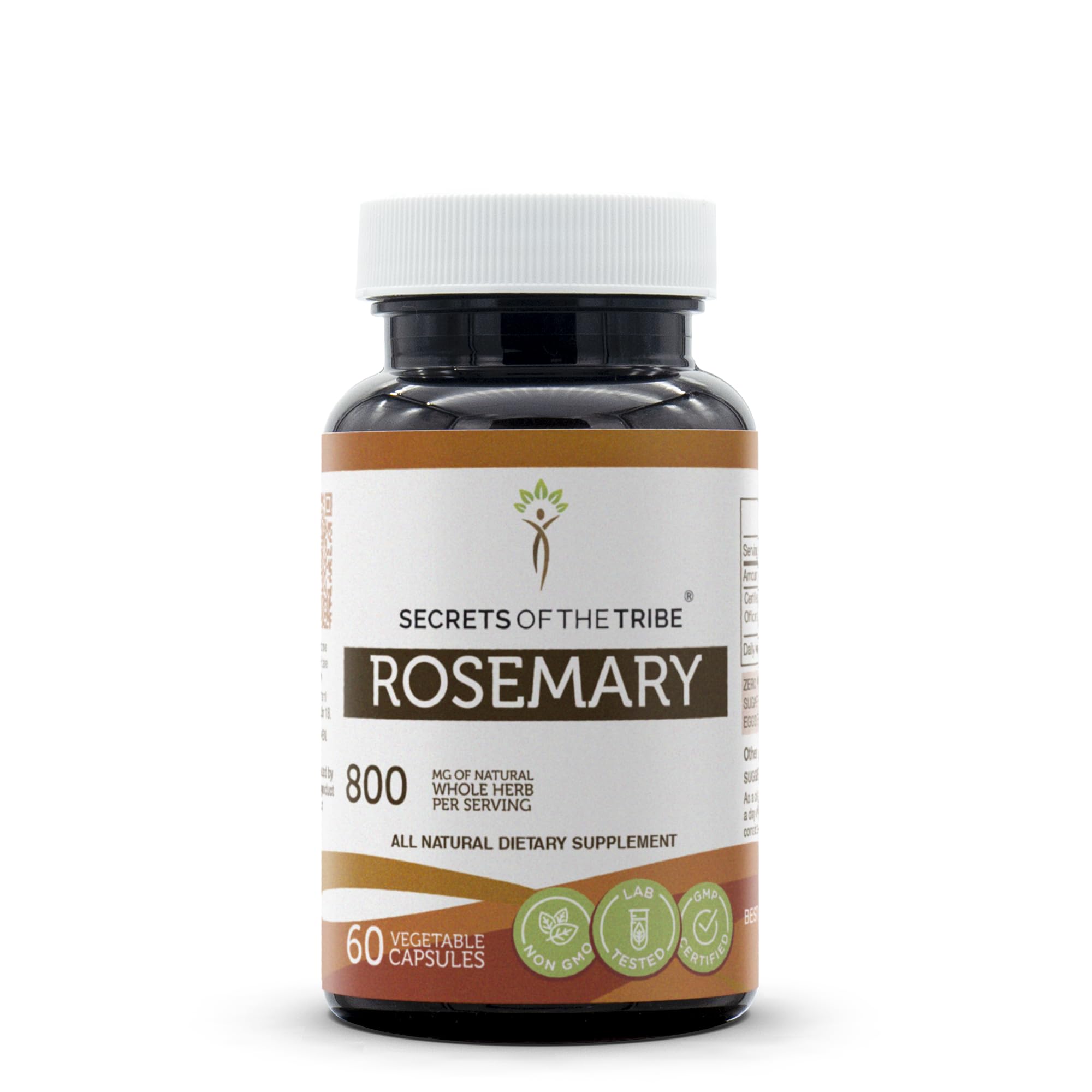 Secrets of the Tribe Rosemary 60 capsules bottle label