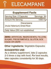 Herbal supplement capsules with dried root imagery