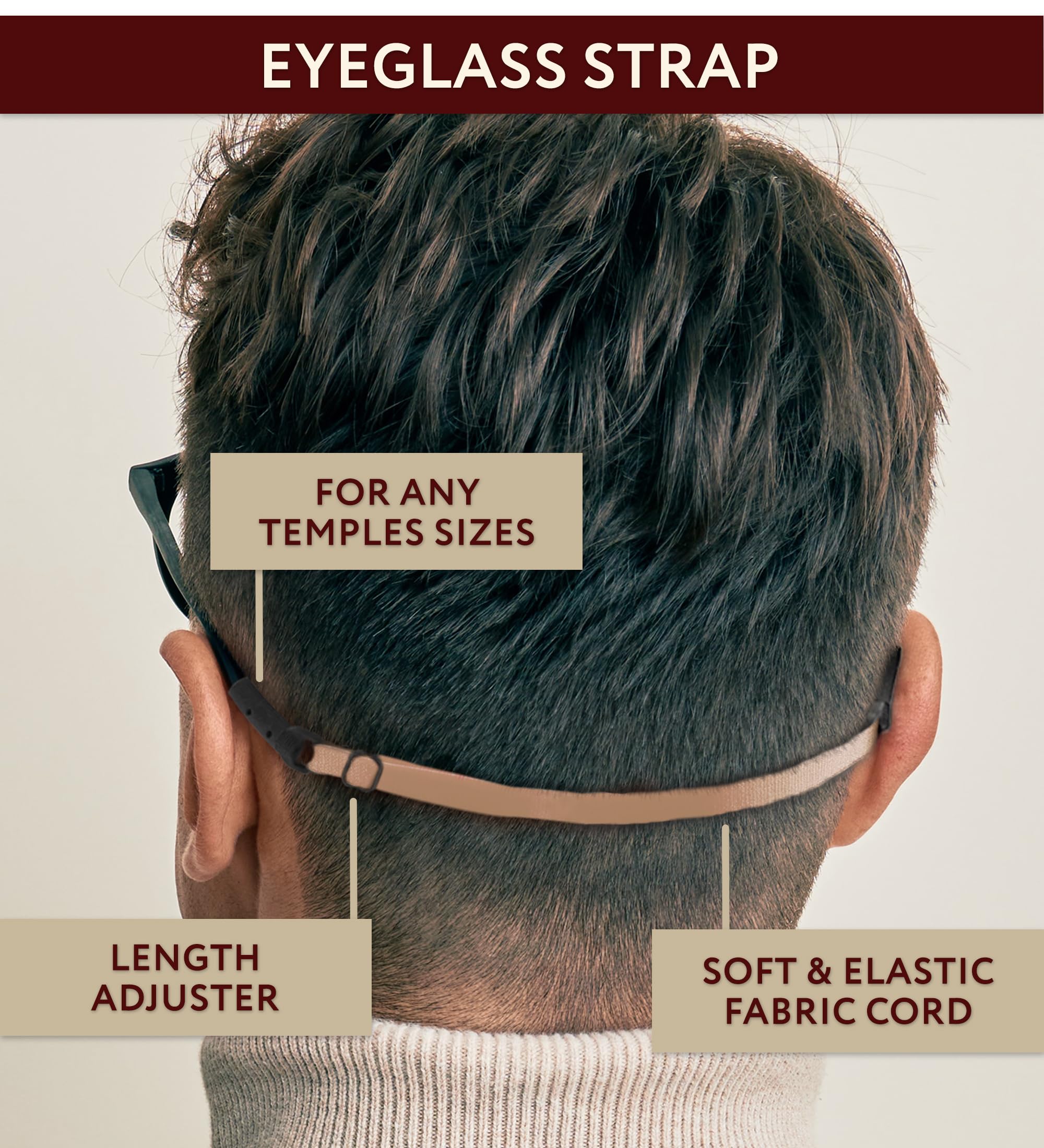 Non-slip nose pads securely adhered to glasses