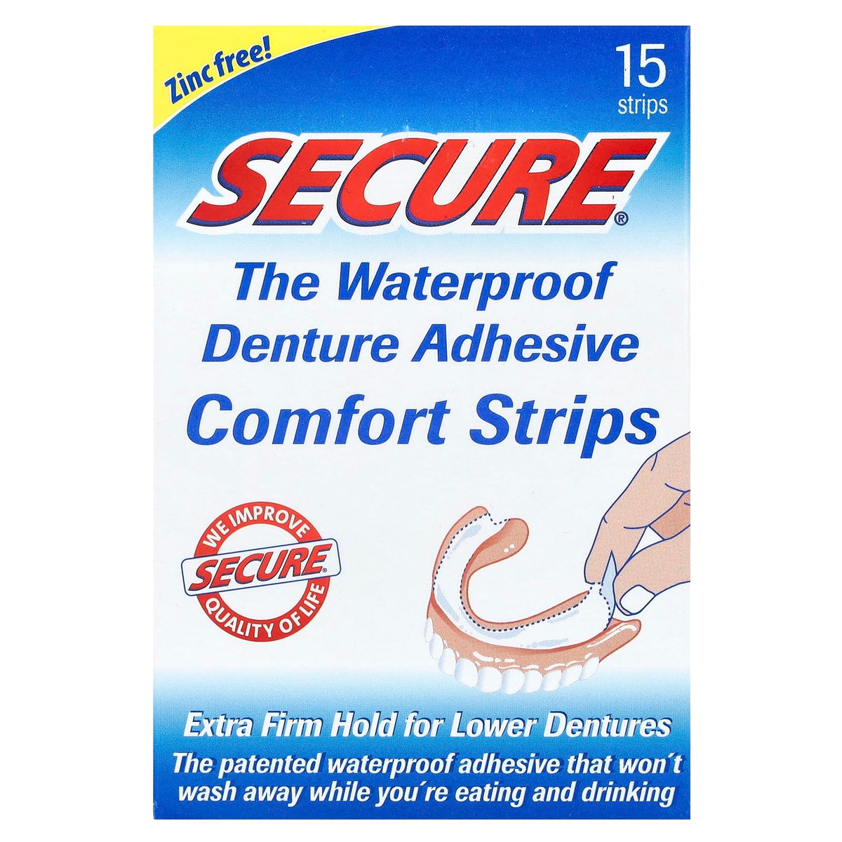 Tube of Secure Denture Adhesive