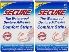 Main product image: Secure Denture Adhesive Strips 2-Pack