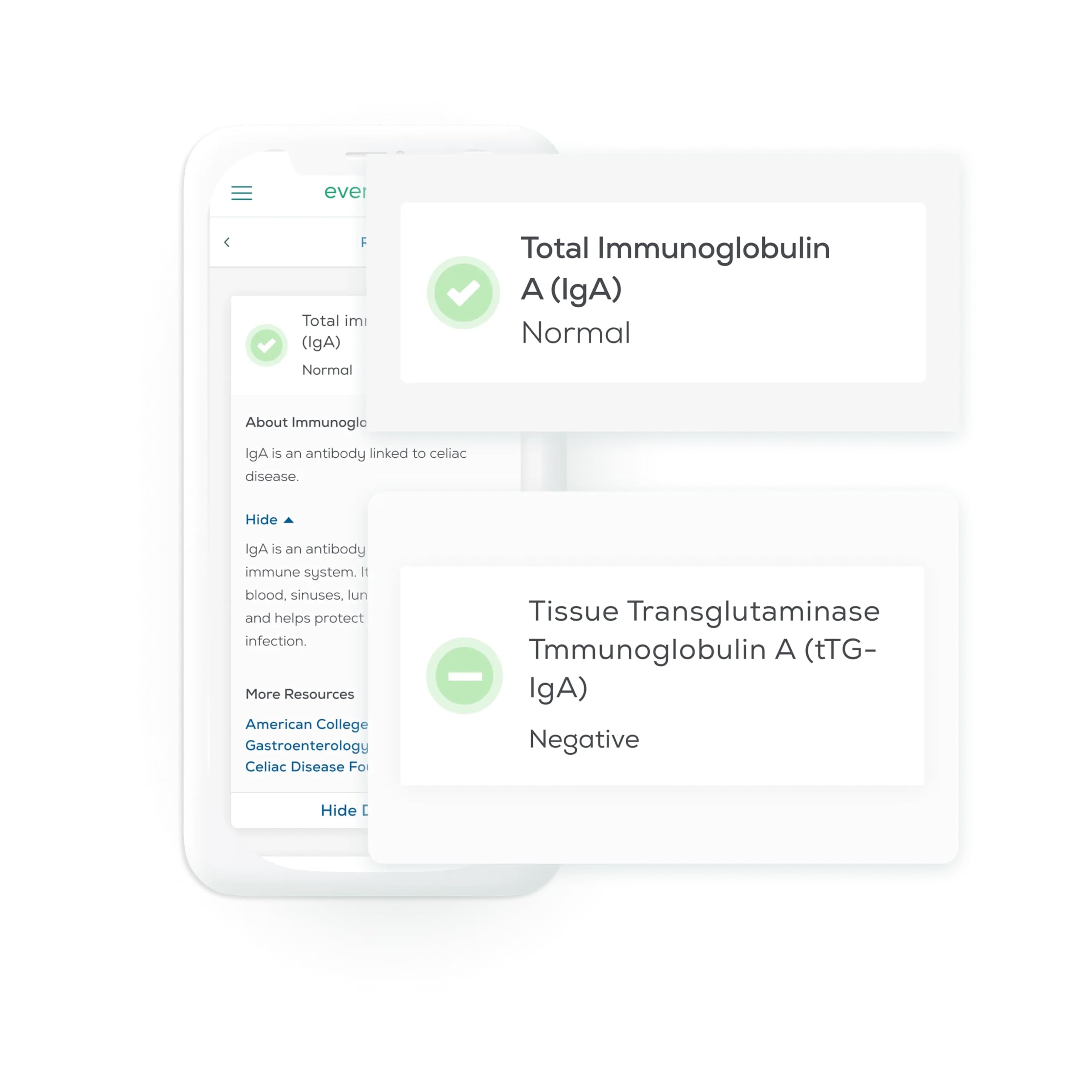 Secure online portal displaying easy-to-understand test results