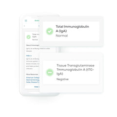 Secure online portal displaying easy-to-understand test results