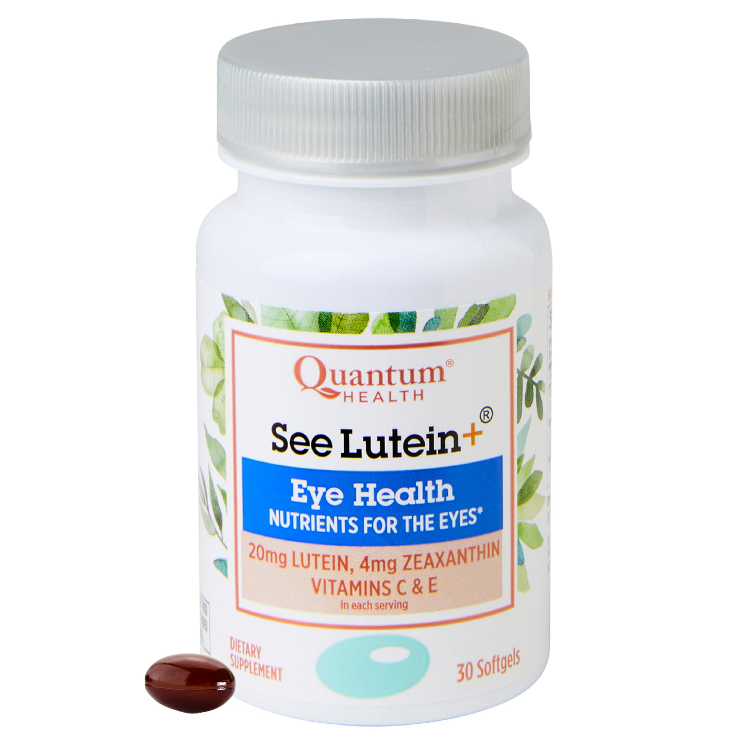 Quantum Health See Lutein+ Eye Vitamins bottle label