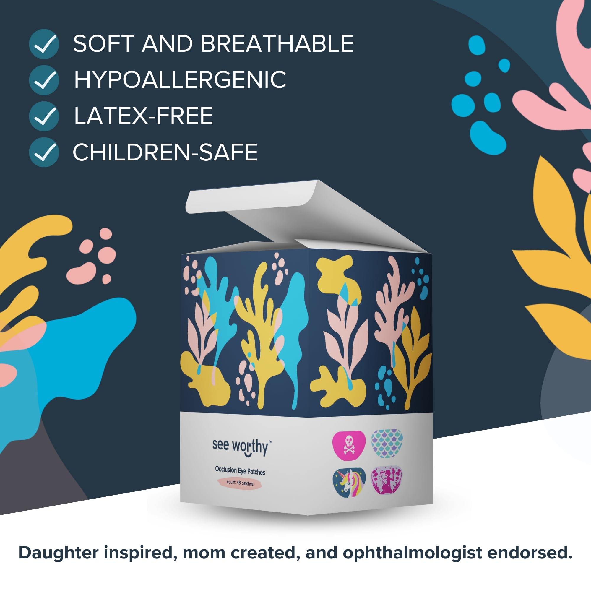 Latex-free and gluten-free patch materials