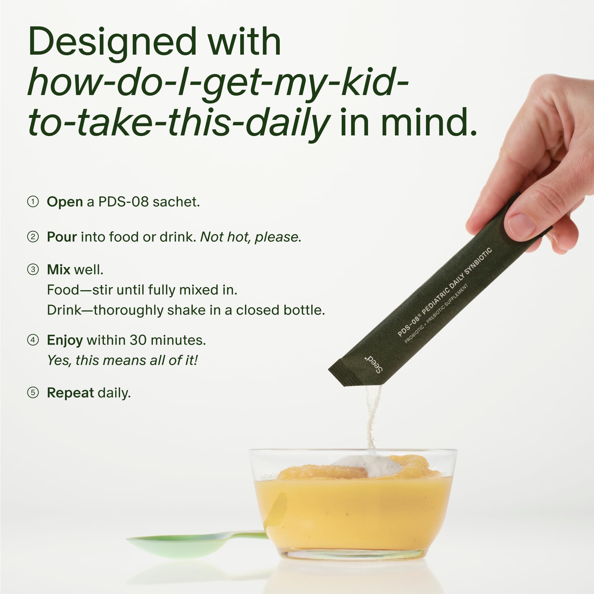 Box packaging for Seed PDS-08 Pediatric Daily Synbiotic