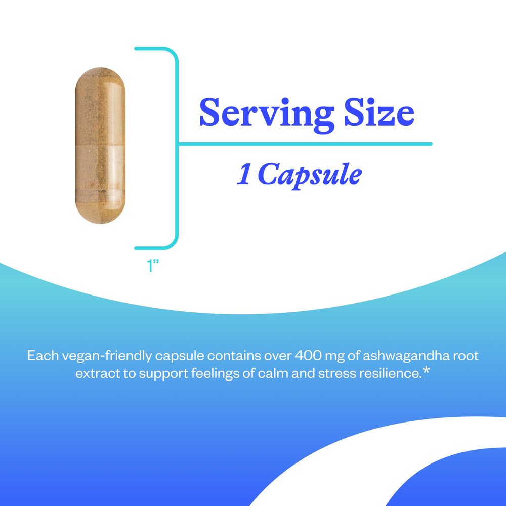Seeking Health Ashwagandha extract packaging with 60 vegetarian capsules