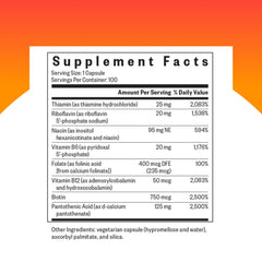 Ingredients list for Seeking Health B Complex MF