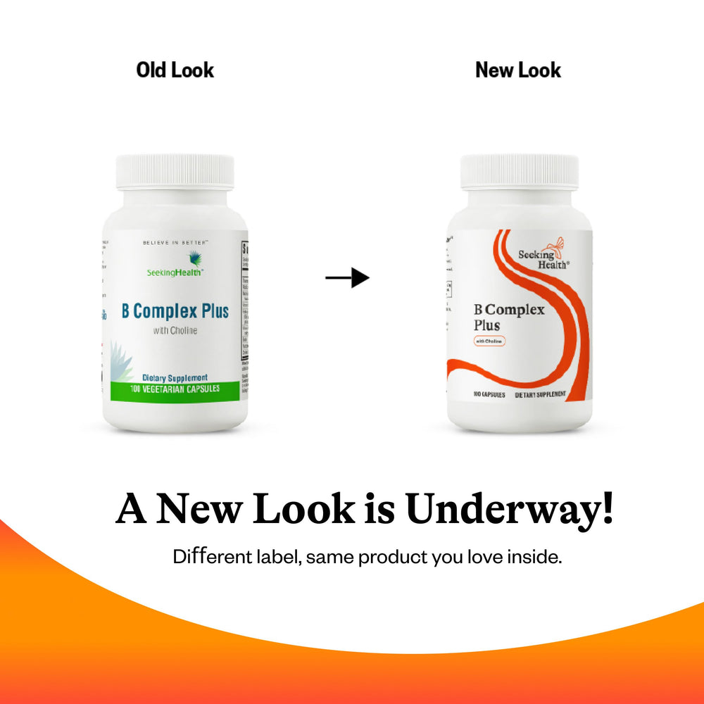 Lifestyle shot of person taking vitamin B complex