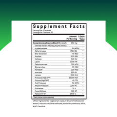 Product label for Seeking Health Digestive Enzymes