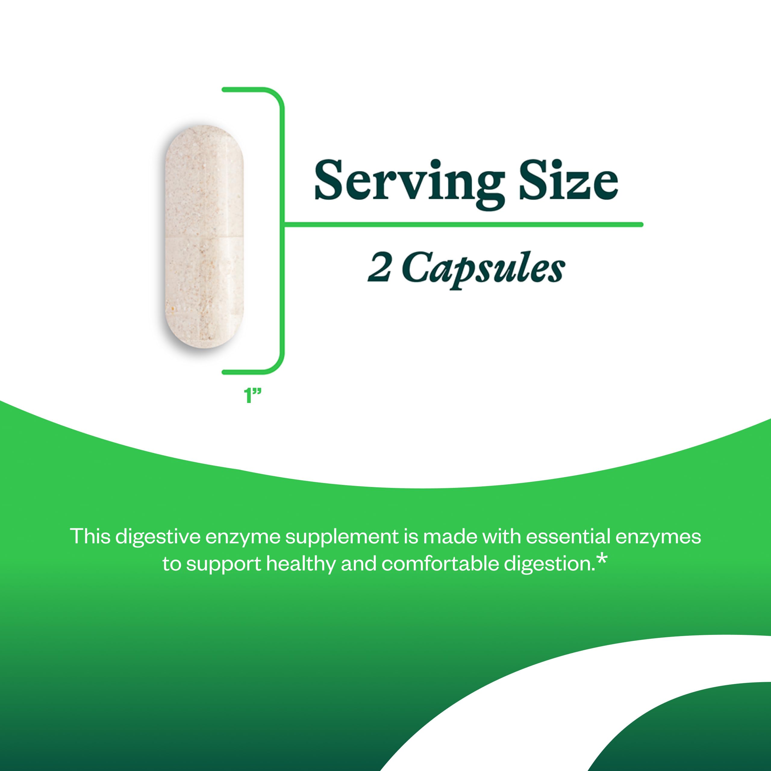 Vegetarian capsules of digestive enzymes