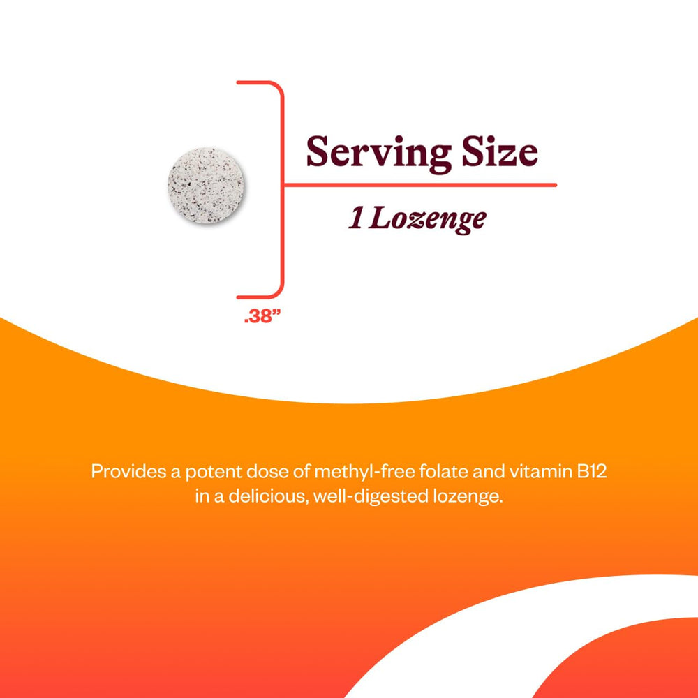 Lozenges displayed on a surface next to the bottle