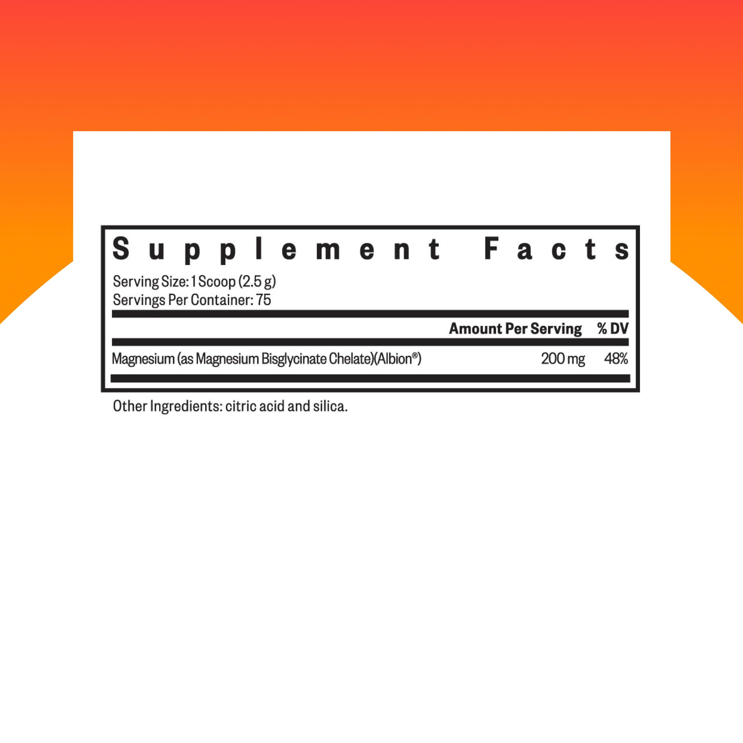 Illustration of magnesium bisglycinate chelate structure