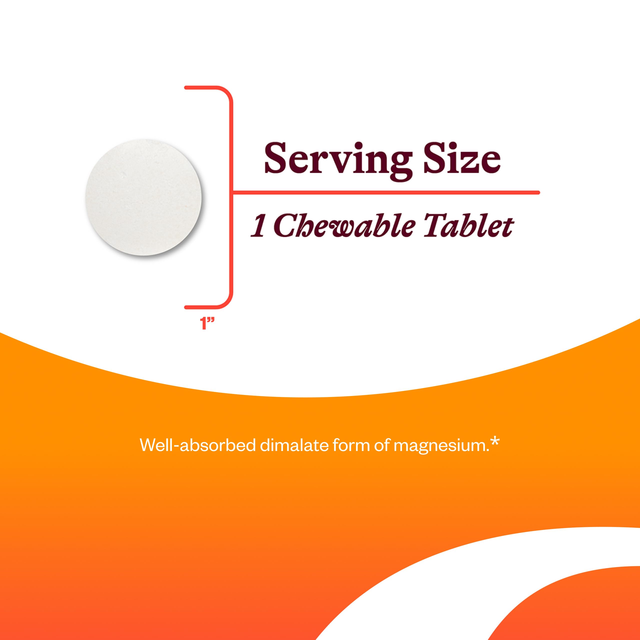 Label highlights dimagnesium malate for better absorption